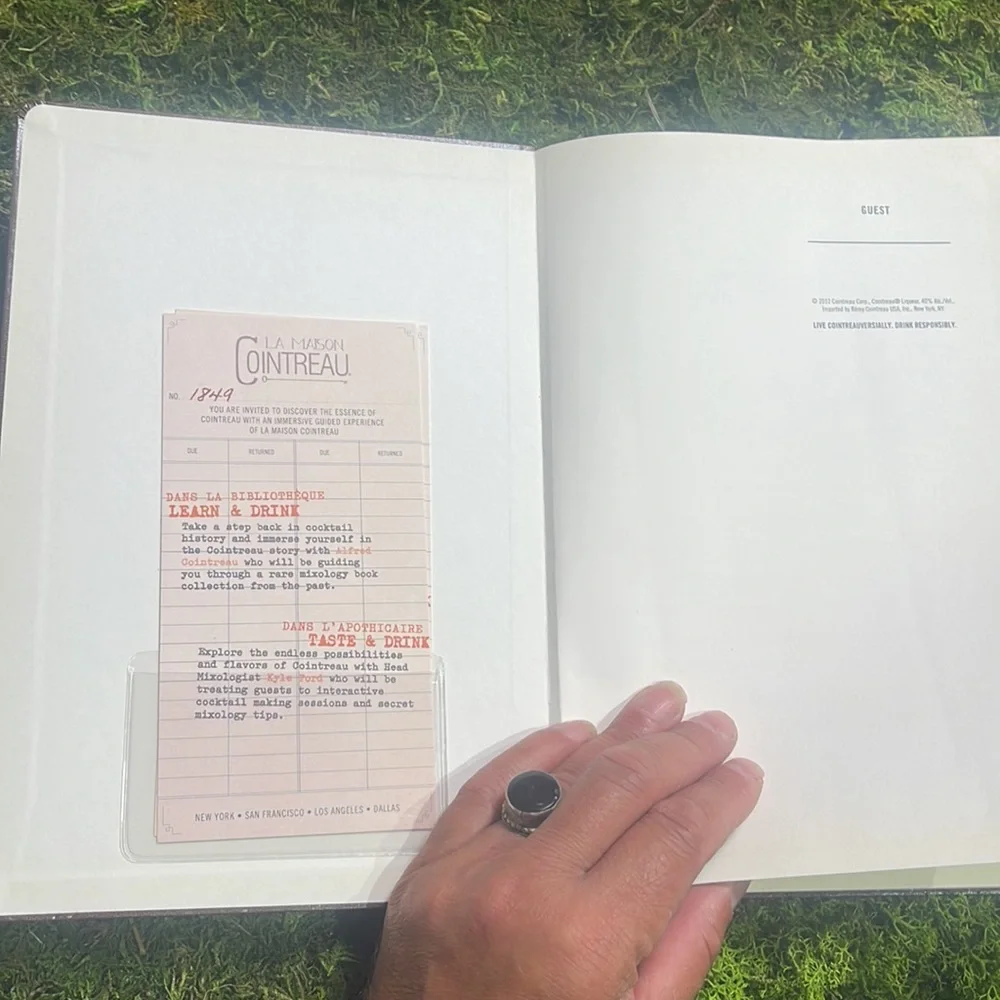 New-ish   La Madison Cointreau.  Notebook